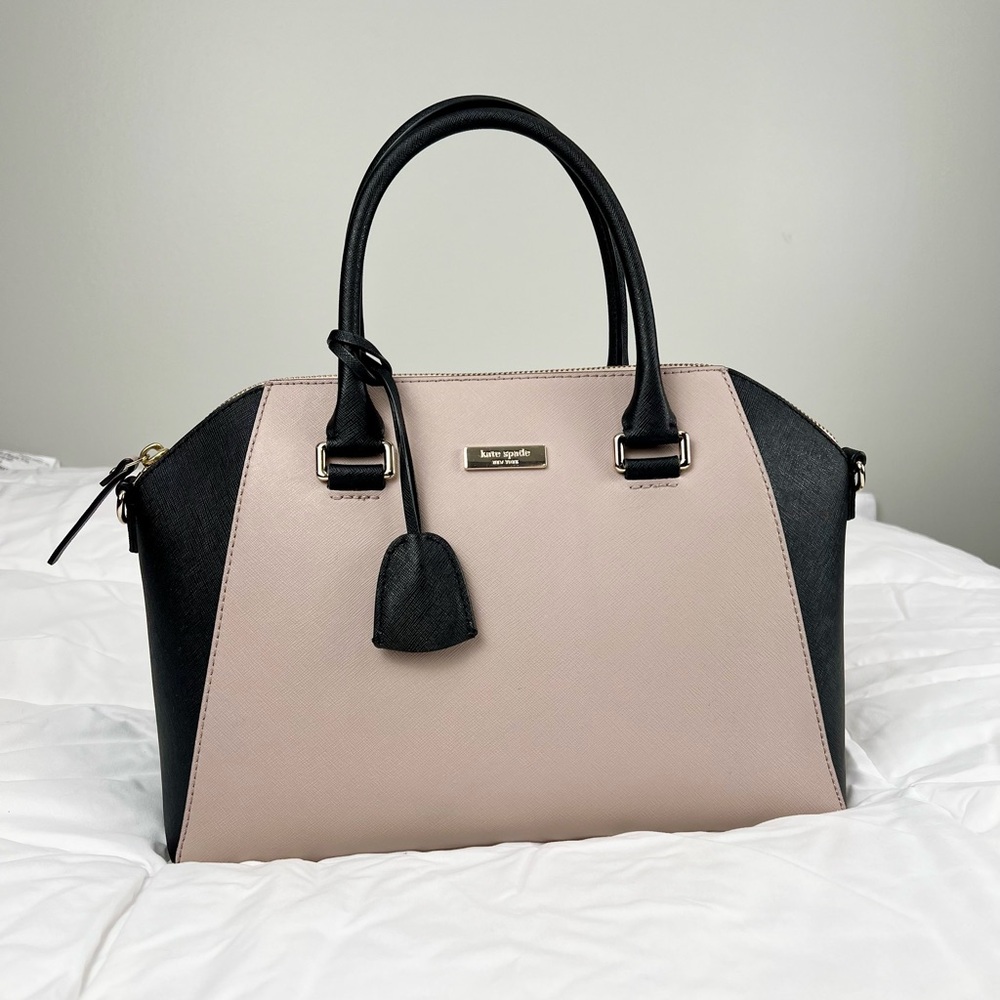 Like new Kate Spade Tilden Place Pippa Almondine/Black One Size Bag